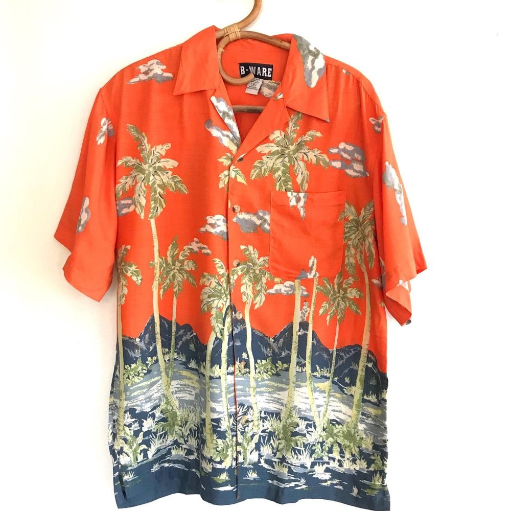 Vintage Hawaiian Shirt Rayon B-Ware Medium